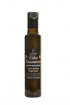 250ml Aceite de Oliva Virgen Extra Vélez Manzanares Cristal Dórica  - Cultivo Ecológico